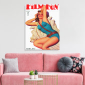 Film Fun Magazine Hoesje 10 Canvas Afdruk (Insitu (Woonkamer))