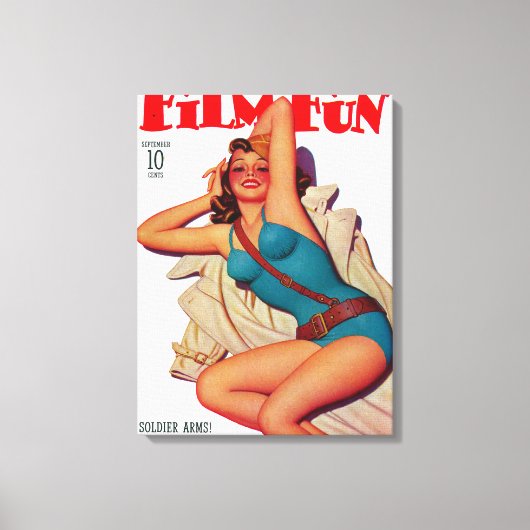 Film Fun Magazine Hoesje 10 Canvas Afdruk (Voorkant)