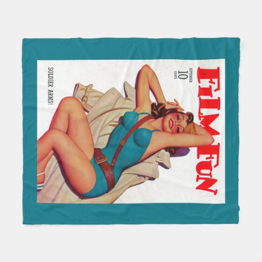 Film Fun Magazine Hoesje 10 Fleece Deken (Voorkant (Horizontaal))