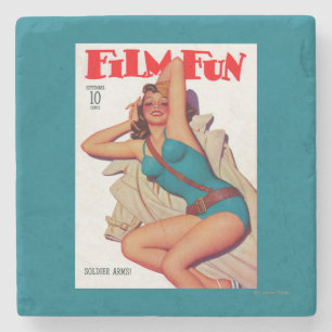 Film Fun Magazine Hoesje 10 Stenen Onderzetter
