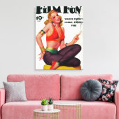 Film Fun Magazine Hoesje 11 Canvas Afdruk (Insitu (Woonkamer))