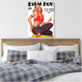 Film Fun Magazine Hoesje 11 Canvas Afdruk (Insitu (Slaapkamer))