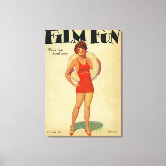 Film Fun Magazine Hoesje 2 Canvas Afdruk (Voorkant)