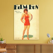 Film Fun Magazine Hoesje 2 Canvas Afdruk (Insitu (Woonkamer))