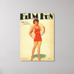 Film Fun Magazine Hoesje 2 Canvas Afdruk