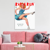 Film Fun Magazine Hoesje 5 Canvas Afdruk (Insitu (Woonkamer))