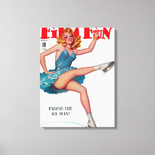 Film Fun Magazine Hoesje 5 Canvas Afdruk