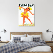Film Fun Magazine Hoesje 6 Canvas Afdruk (Insitu (Slaapkamer))