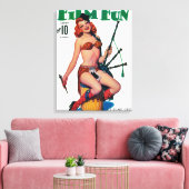 Film Fun Magazine Hoesje 7 Canvas Afdruk (Insitu (Woonkamer))