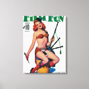 Film Fun Magazine Hoesje 7 Canvas Afdruk