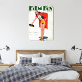 Film Fun Magazine Hoesje 8 Canvas Afdruk (Insitu (Slaapkamer))
