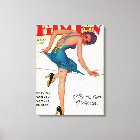 Film Fun Magazine Hoesje 9 Canvas Afdruk (Voorkant)