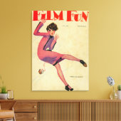 Film Fun Magazine Hoesje Canvas Afdruk (Insitu (Woonkamer))