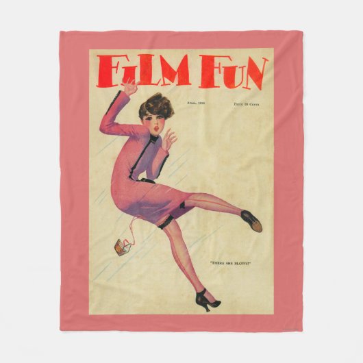 Film Fun Magazine Hoesje Fleece Deken (Voorkant)