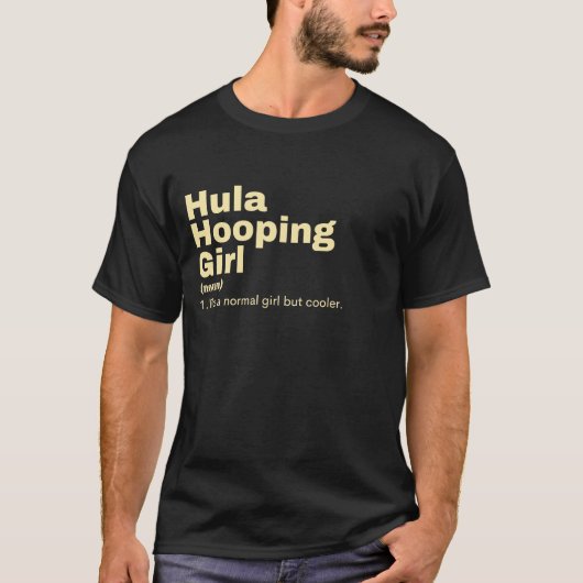 Film Girl - Hula Hooping T-shirt (Voorkant)
