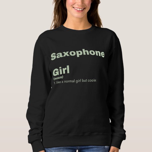 Film Girl - Saxofoon  Trui (Voorkant)