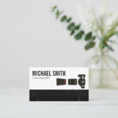 Film II en camera body en lens Visitekaartje (Staand voorkant)