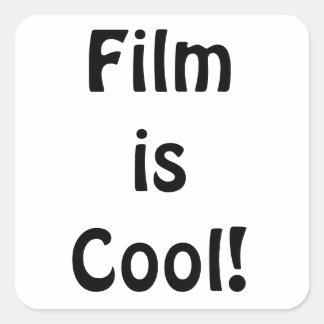 Film is cool! Vierkant Vierkante Sticker