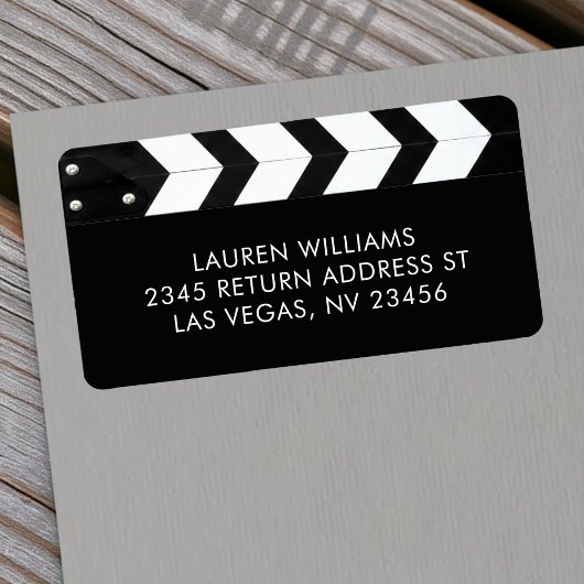 Film Klapbord Adres Etiket