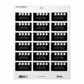 Film Klapbord Adres Etiket (Full Sheet)