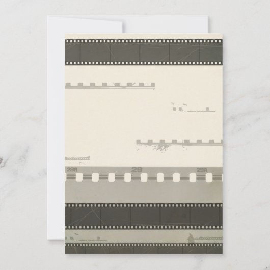 Film Liefde bruiloft uitnodiging (Achterkant)