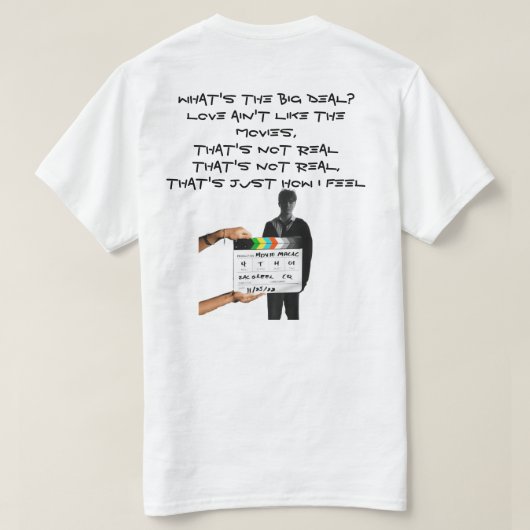 Film Magic Zac Greer T-shirt (Design achterkant)