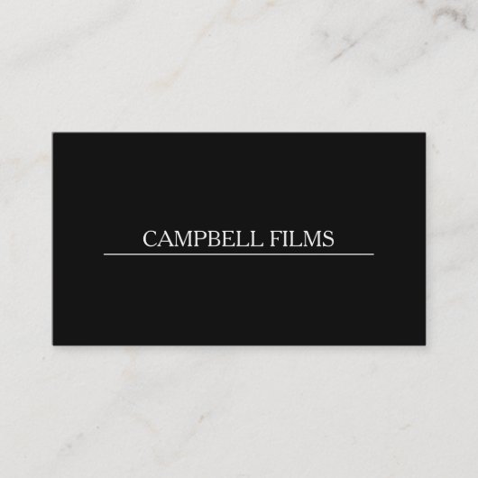 Film Maker, Directeur Visitekaartje (Voorkant)