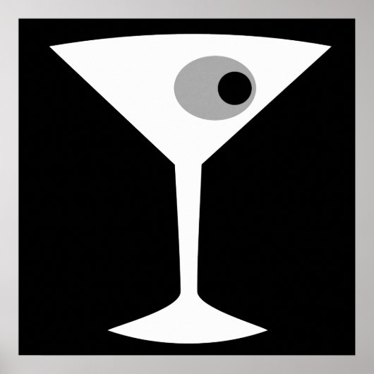 Film Martini Glass Poster (Voorkant)