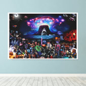 Film memorabilia montage muur kunst canvas afdruk (Insitu (Houten vloer))
