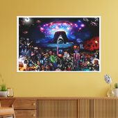 Film memorabilia montage muur kunst canvas afdruk (Insitu (Woonkamer))
