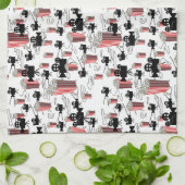 Film met popcorn theedoek (Gevouwen)