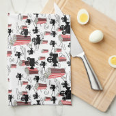 Film met popcorn theedoek (Quarter Fold)