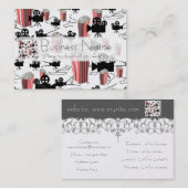 Film met popcorn visitekaartje (Voorkant / Achterkant)