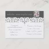 Film met popcorn visitekaartje (Achterkant)