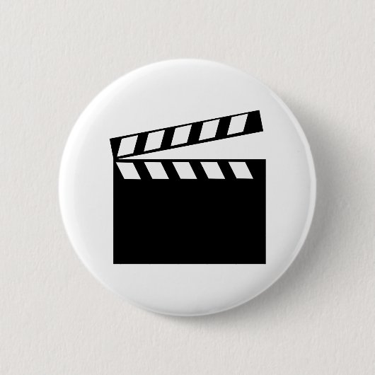 Film Movie Clapper Ronde Button 5,7 Cm (Voorkant)