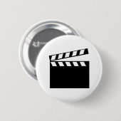 Film Movie Clapper Ronde Button 5,7 Cm (Voorkant /achterkant)