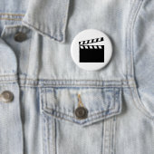 Film Movie Clapper Ronde Button 5,7 Cm (In situ)