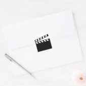Film Movie Clapper Ronde Sticker (Envelop)