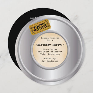 Film/Movie Theme Party - Uitnodiging