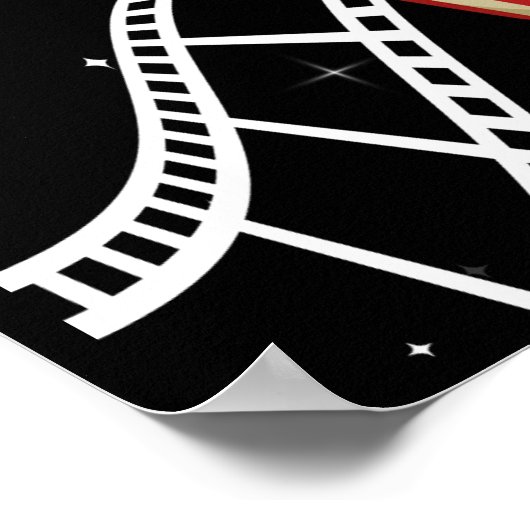 Film Nacht Flyer, Film Nacht Verjaardagsfeest Poster (Hoek)