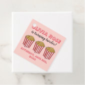 Film Nacht Sleepover Popcorn Verjaardagsfeest Bedankjes Labels (In situ)