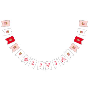 Film Nacht Sleepover Popcorn Verjaardagsfeest Vlaggetjes