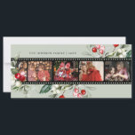 Film Negatieve kerstfotokaart<br><div class="desc">Deze kerstkaart is voorzien van een film negatieve strip die u kunt toevoegen 4 foto's. Er is een winterbessenaccent op de voorkant met een plek om jouw naam en jaar toe te voegen. De achterkant heeft een  camera met het gezegde "het is de mooiste tijd van het jaar."</div>