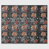 Film Night Birthday Elegant Cadeaupapier (Vlak)