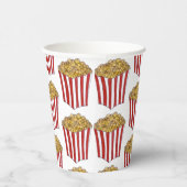 Film Night Sleepover Buttered Popcorn Tub Papieren Bekers (Rechts)