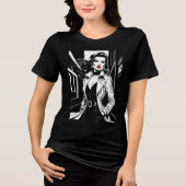Film-Noir Femme Fatale T-Shirt – Bold Retro Style (Voorkant)