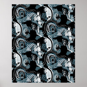 Film Noir Femme Fatales en Roken Pistolen Classic Poster