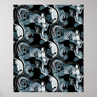 Film Noir Femme Fatales en Roken Pistolen Classic Poster