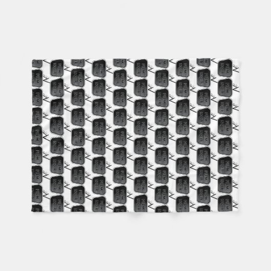 Film Noir Fleece Deken (Voorkant (Horizontaal))