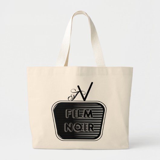 Film Noir Grote Tote Bag (Voorkant)